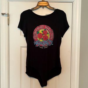 Aerosmith Vinyl Icons band T-shirt Bodysuit - Black - large - almost perfect.